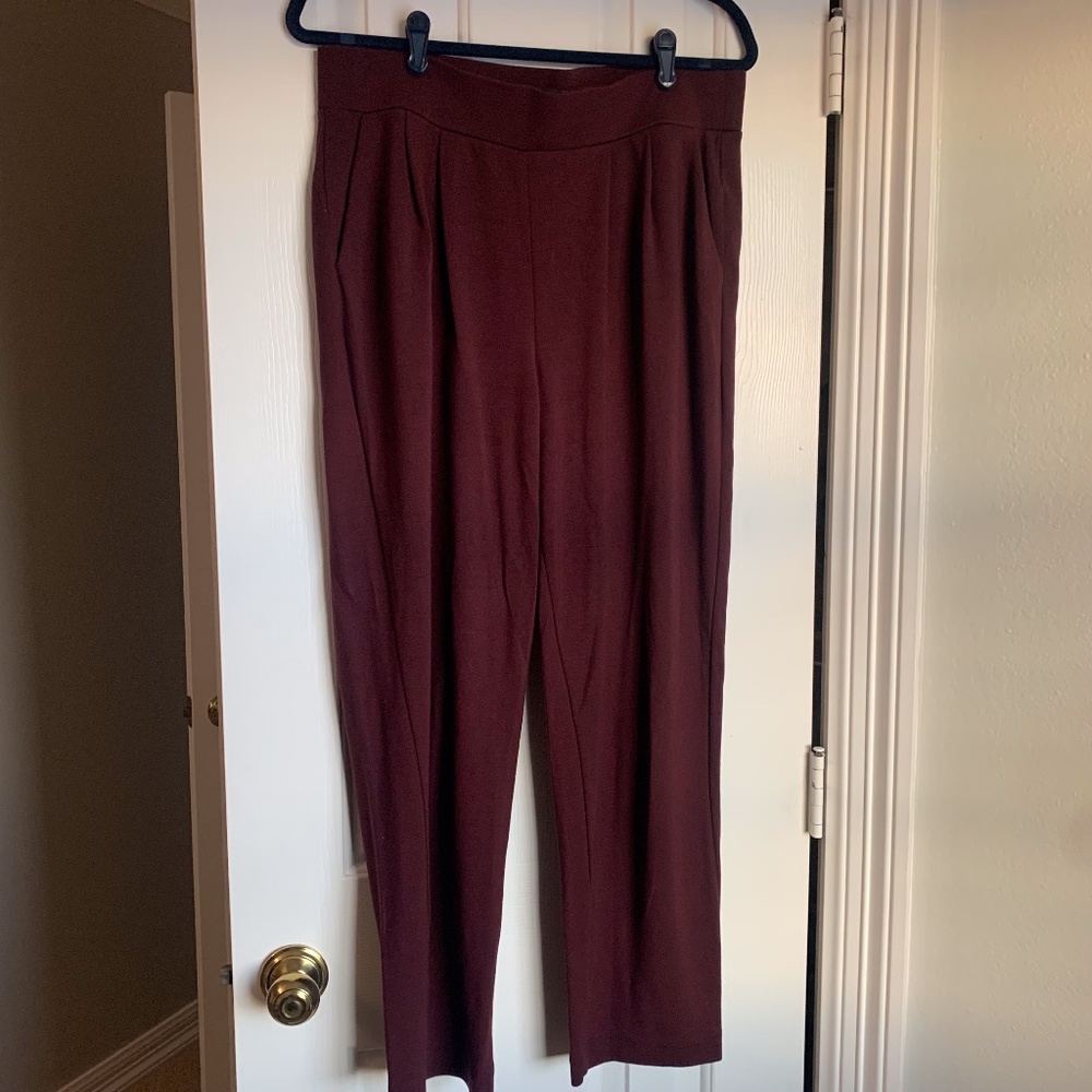 LOFT Maroon Ankle Pants